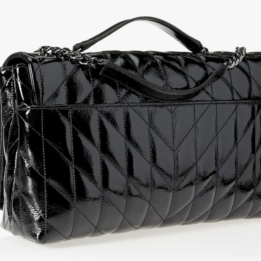 Karl Lagerfeld Lafayette Elegant Shoulder Black Quilted Women's Bag - Picture 2 of 6